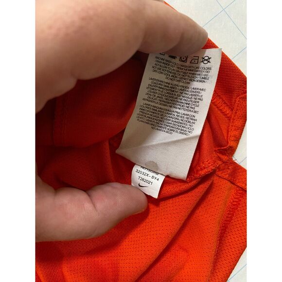 Syracuse University Nike Men's Shirt Orange Grey NCAA Dri-Fit Elite Size Large - Picture 16 of 16